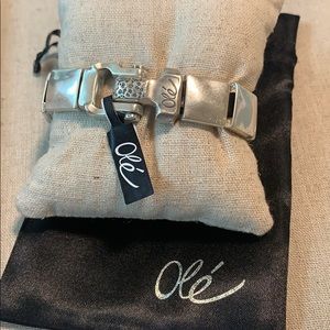 Olé Silver 8” Length 3/4” Wide Unisex Bracelet